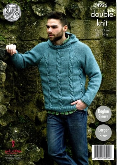 Knitting Pattern - King Cole 4926 - Majestic DK - Men's Sweaters